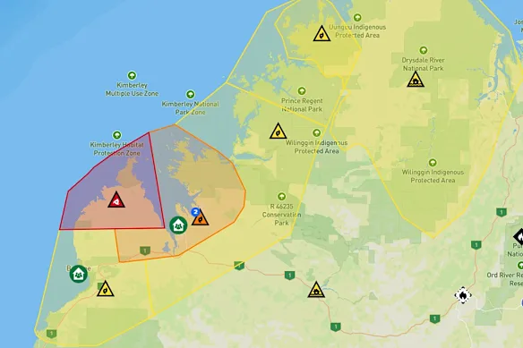 Le cyclone Luana a touché terre près de Broome.