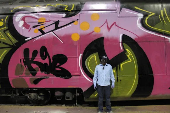 Œuvre du graffeur MACH. 