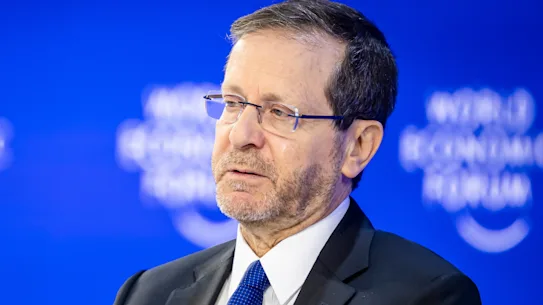 Le président israélien Isaac Herzog au Forum économique mondial la semaine dernière.