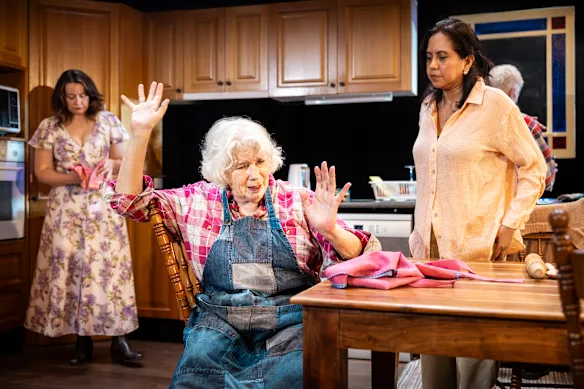 La cuisine de la matriarche Pat (Meredith Rogers, au centre) devient le point central de The Placeholder.
