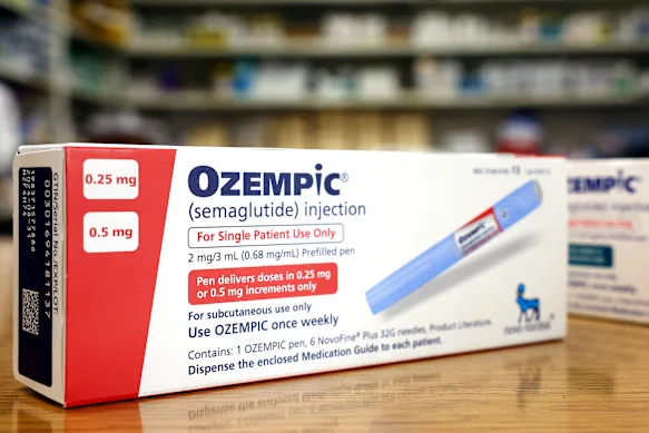 Boîtes du médicament Ozempic. L’ingrédient actif du médicament est également vendu sous la marque Wegovy.