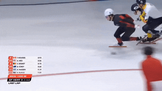 Le canado-australien Brendan Corey en quête d'or, mais d'une manière différente de Steven Bradbury