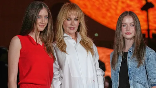 Sunday Rose Kidman Urban, Nicole Kidman et Margaret Faith Kidman Urban au défilé Chanel.