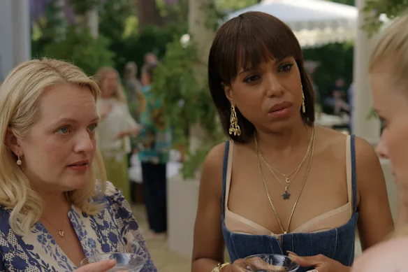Elisabeth Moss et Kerry Washington dans Femmes imparfaites.