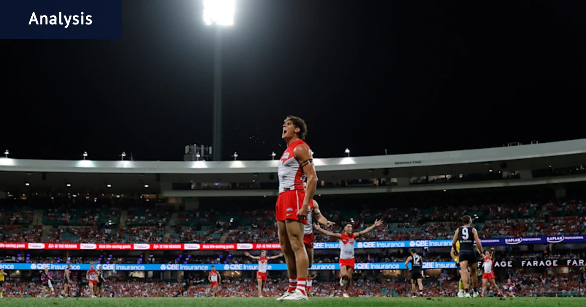 Charlie Curnow joue au coup d’envoi du tour d’ouverture de l’AFL