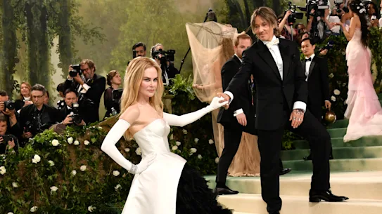 Nicole Kidman avec Keith Urban au Met Gala.