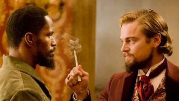 Jamie Foxx et Leonardo DiCaprio dans Django Unchained de Tarantino.