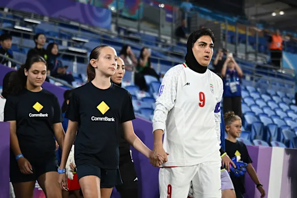La capitaine Zahra Ghanbari mène l'Iran pour son match de Coupe d'Asie contre la Corée du Sud le 2 mars.