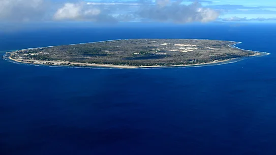 L'île de Nauru, en Micronésie.
