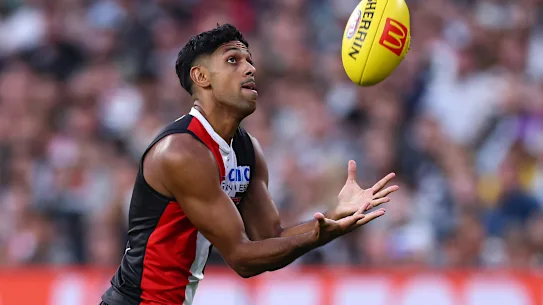 Nasiah Wanganeen-Milera jouant contre Melbourne.