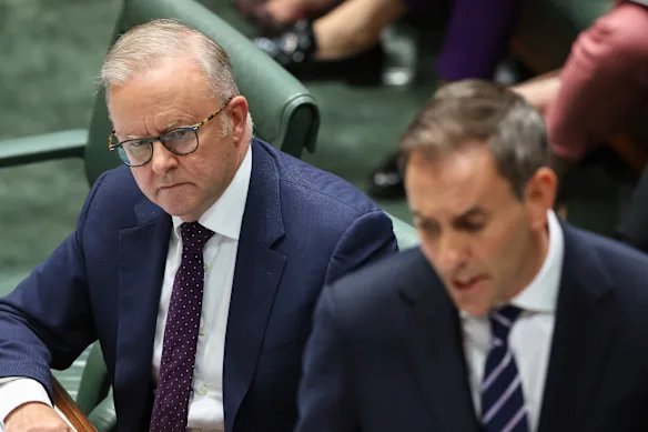 Le Premier ministre Anthony Albanese et le trésorier Jim Chalmers. 