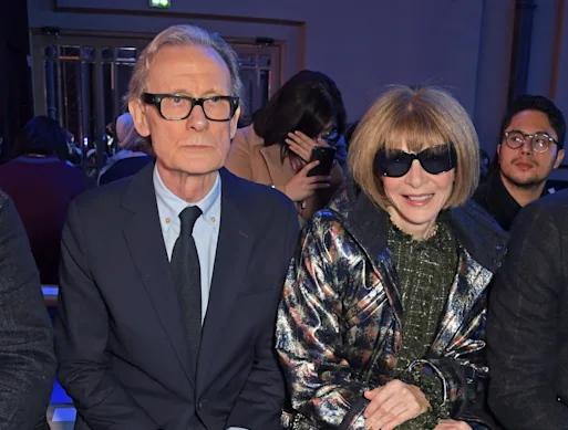 Bill Nighy, avec Anna Wintour, au défilé Paul Smith AW20 50th Anniversary à la Fashion Week de Paris.