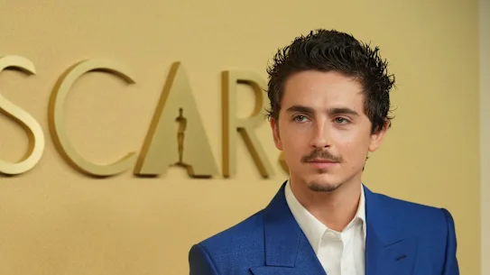 Timothée Chalamet arrive le mois dernier au déjeuner des nominés aux Oscars pour la 98e cérémonie des Oscars.