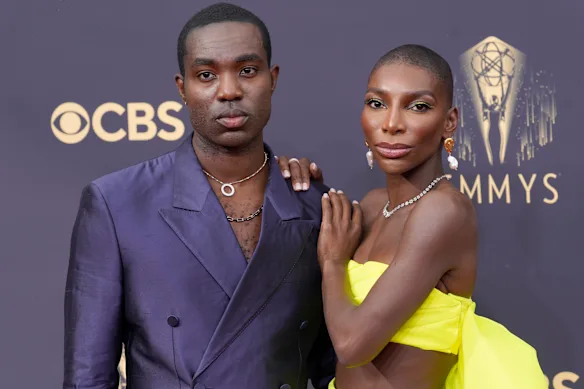 Paapa Essiedu avec sa co-vedette de I May Destroy You, Michaela Coel.