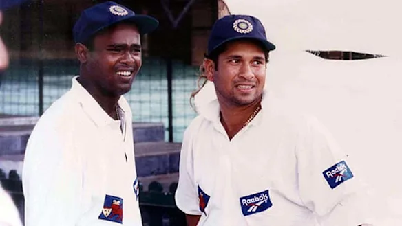 Vinod Kambli et Sachin Tendulkar.
