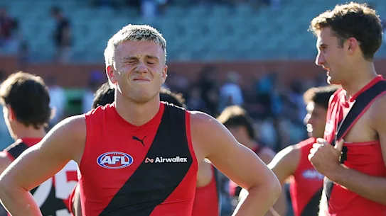 Une lumière vive pour Essendon : le jeune attaquant Nate Caddy.