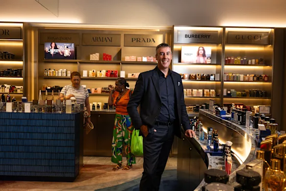 Scott Fyfe, PDG de David Jones, dans le magasin rénové du groupe à Chatswood, Sydney.