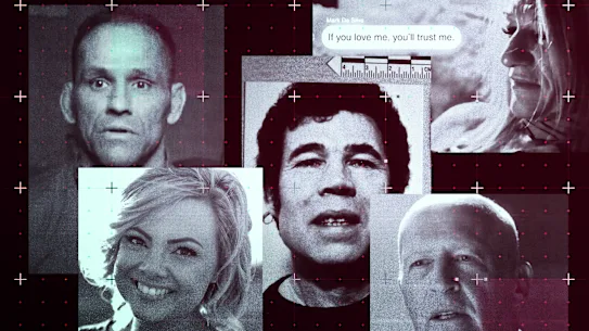 Vrai crime (de gauche à droite) : Scamanda ; Survivre à l'État de l'Ohio ; Fred et Rose West : Une histoire d'horreur britannique ; et Le croque-mort. 
