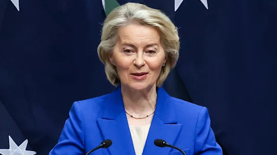 Ursula von der Leyen s'exprimant à la Chambre des représentants.