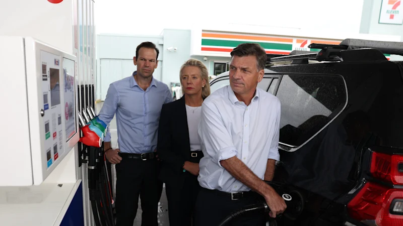 Angus Taylor appelle à une réduction de 26c alors qu'Albanese rejette la réduction de la taxe sur les carburants