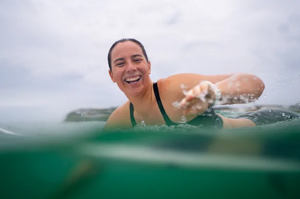 Tyler Wright est ravi d'être de retour dans l'eau.