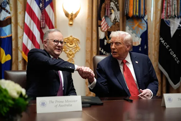 Le Premier ministre Anthony Albanese a rencontré le président Donald Trump à la Maison Blanche en octobre.