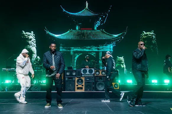 Certains membres du Wu-Tang Clan se produisent à Melbourne le 27 mars 2026. 