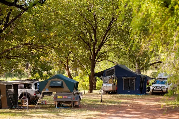 Campeurs à la gare El Questro dans le Kimberley.