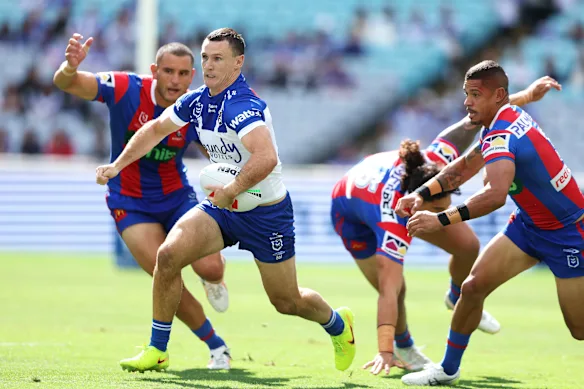 Connor Tracey en action contre Newcastle samedi.