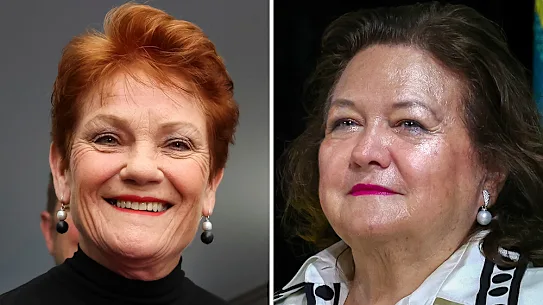 Pauline Hanson et Gina Rinehart.
