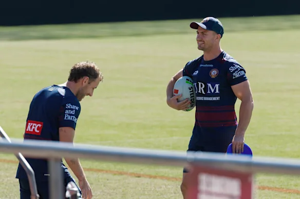 Kieran Foran se prépare pour sa première séance en tant qu'entraîneur de Manly dimanche.