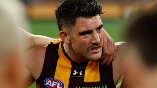 Jai Newcombe, co-capitaine de Hawthorn.