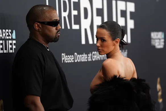 Kanye West avec sa femme australienne, Bianca Censori.