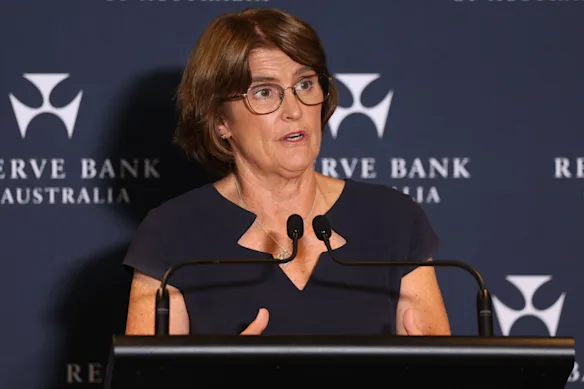 Michele Bullock, gouverneur de la Banque de réserve.