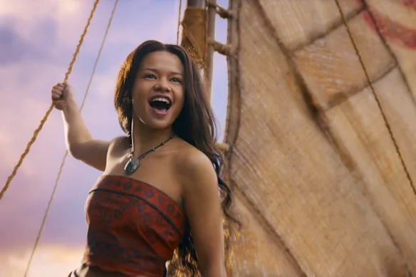 Catherina Laga'aia dans le rôle de Moana.