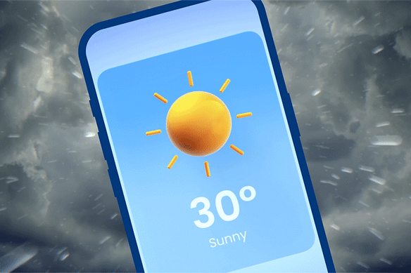 Ce que vous voyez sur l'application météo de votre téléphone ne correspond pas toujours à ce qui vient du ciel. Pourquoi?