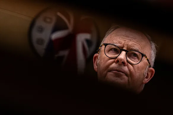 Le Premier ministre Anthony Albanese a tenté d’adopter une ligne délicate dans son discours national.