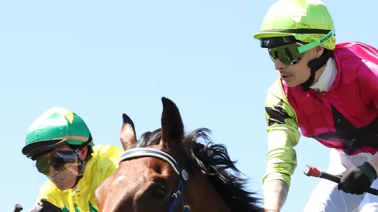 Robbie Dolan mène Knight's Choice à la victoire lors de la Melbourne Cup de cette année.