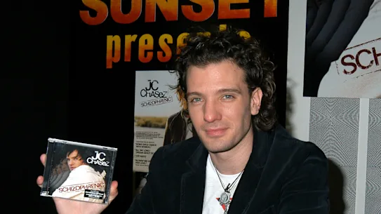 JC Chasez lors du lancement de son album solo Schizophrenic.