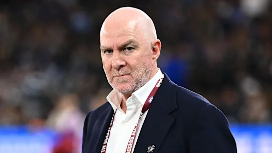 Graham Wright, directeur général de Carlton, après la défaite de son club contre North Melbourne le Vendredi Saint.