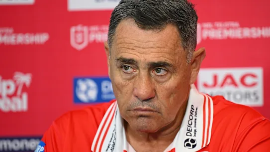 Ressentir la chaleur : l’entraîneur des Dragons Shane Flanagan.