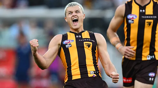 Jack Ginnivan faisait partie des paris de Hawthorn le lundi de Pâques.