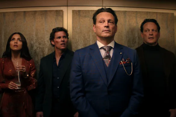 Eiza González, James Marsden, Vince Vaughn et Vince Vaughn dans le film, Mike et Nick et Nick et Alice. 