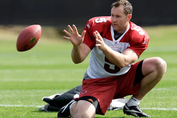 Ben Graham lors d'un entraînement avec les Cardinals de l'Arizona en 2009.