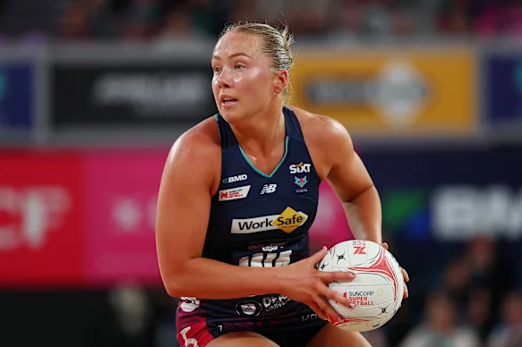 Hannah Mundy lors de l'affrontement des Vixens contre le Sunshine Coast Lightning.