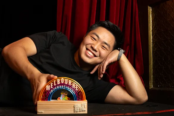 Nathan Chin a remporté le prix du meilleur nouveau venu aux prix MICF.