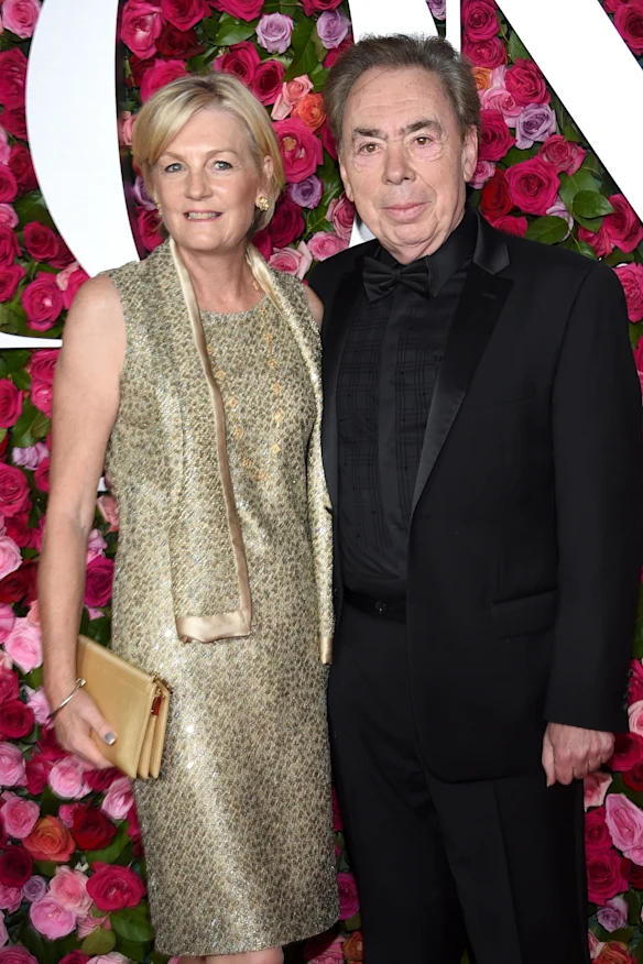 Andrew Lloyd Webber avec sa femme Madeleine.