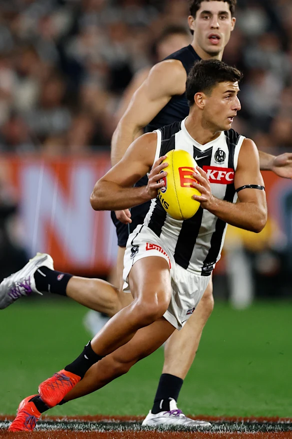 Nick Daicos scintillait contre les Blues.