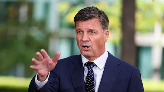 Le chef de l'opposition Angus Taylor.