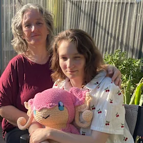 Mardi Terrasson et sa fille, Hailey, qui participe au NDIS.